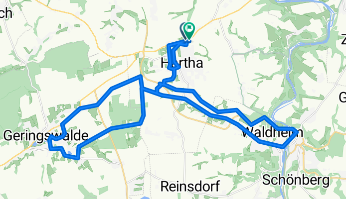 B175 21, Hartha nach Siedlerweg 2, Hartha