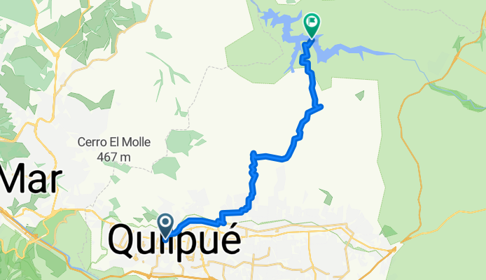 De Avenida Los Carrera 469, Quilpué a Unnamed Road, Limache