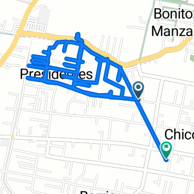 De Prolongación Matamoros 39, Chicoloapan de Juárez a Leona Vicario 40, Chicoloapan de Juárez