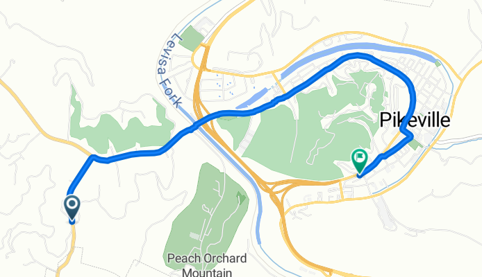 271–499 Cedar Hills Dr, Pikeville to 171 Hibbard St, Pikeville