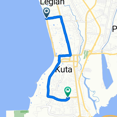 Jalan Pantai Kuta 1 to Jalan Kediri 10, Kuta