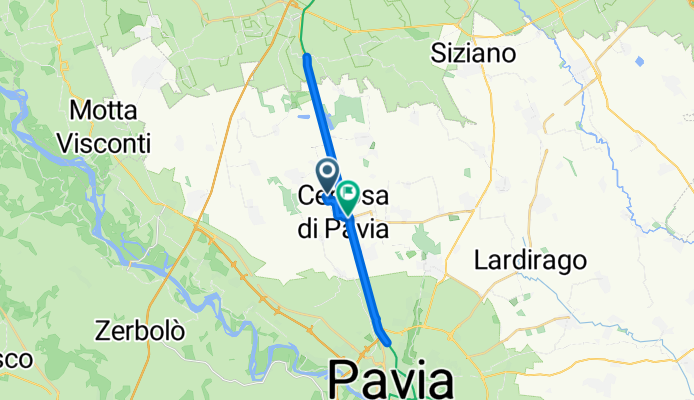 Da Via Carlo Alberto Dalla Chiesa 16, Torriano a Viale Certosa 1, Certosa di Pavia