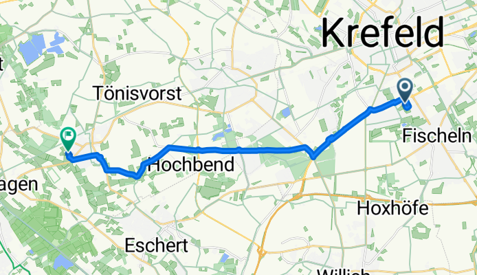 Am Dreifaltigkeitskloster 16, Krefeld nach Lisztstraße 6, Tönisvorst