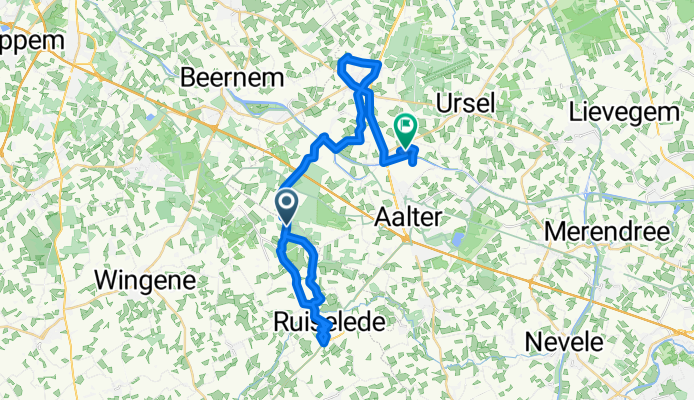 Krommekeerstraat 23, Ruiselede naar Watermolenstraat, Aalter