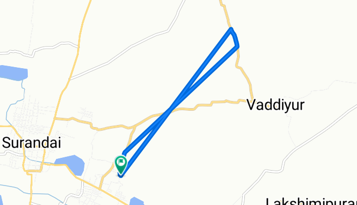 Unnamed Road, Keelasurandai to Unnamed Road, Keelasurandai