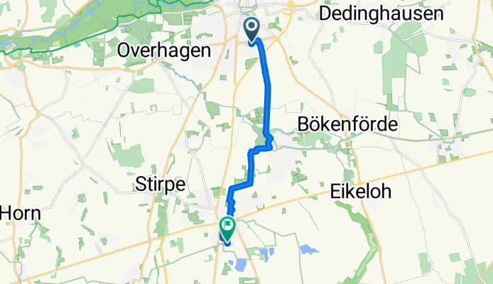 Kirchnerstraße 4, Lippstadt nach Schillerstraße 45, Erwitte