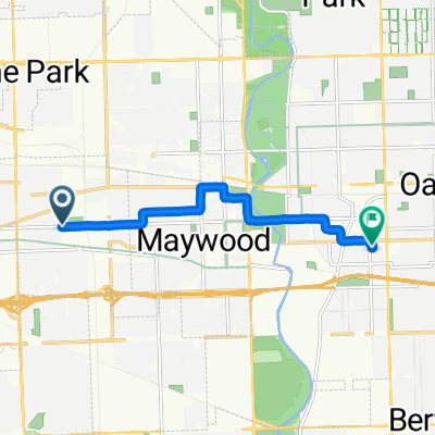 600 Eastern Ave, Bellwood to 432 Circle Ave, Forest Park