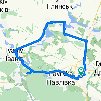 От Воссоединения улица, 24, Калиновка до Воссоединения улица, 24, Калиновка