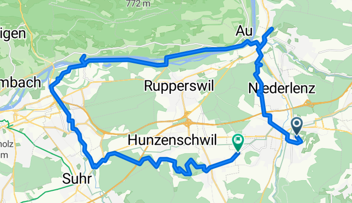 SchlossWildegg-SchossBibersein via Staufen retour