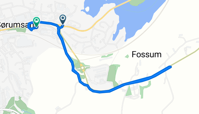 Bekkefaret 1 to Sørumsandvegen 66B