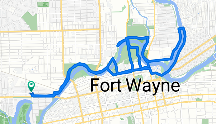 1402 W Main St, Fort Wayne to 619 Mechanic St, Fort Wayne