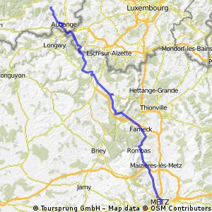 Arlon - Mulhouse : etape 1