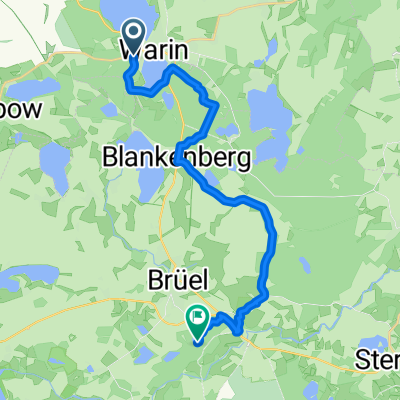 Warin nach Roter See, Brüel