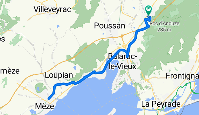 De Rue des Capitelles 12, Gigean à Rue des Capitelles 20, Gigean