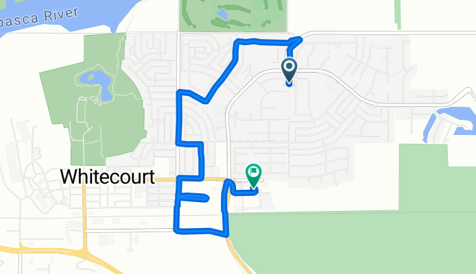 103 Wellwood Dr, Whitecourt to 4223 52 Ave, Whitecourt