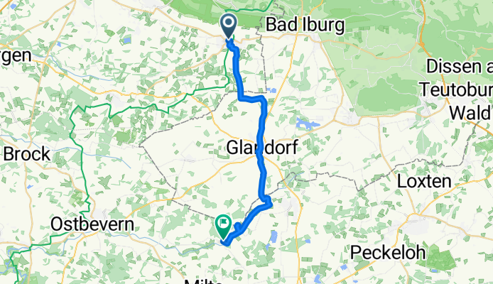 Hauptstraße 2, Lienen nach Beverstrang 40A, Warendorf