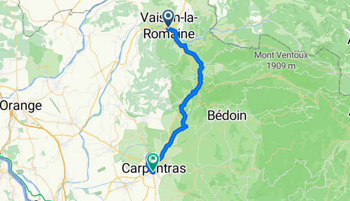 Fahrt nach Carpentras