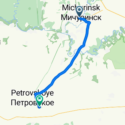 маршрут с Пионерская улица, 21, Мичуринск