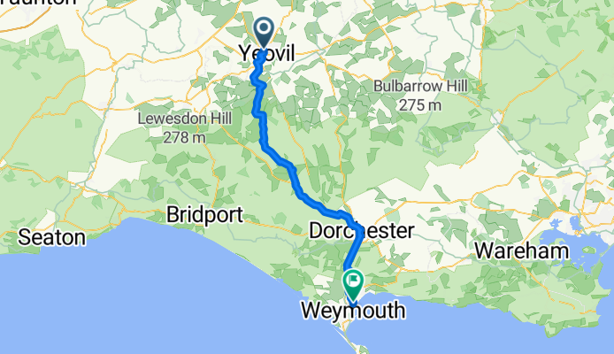 Yeovil to Weymouth