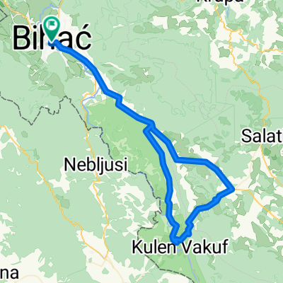 Bihać-Vrtoče-Kulen Vakuf-Bihać CLONED FROM ROUTE 229728