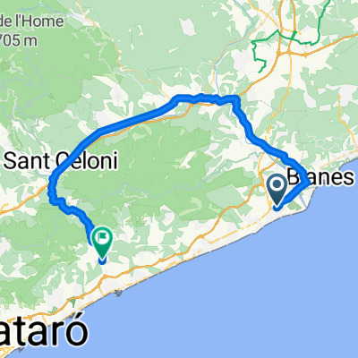 De Carrer Lope de Vega 13, Malgrat de Mar a Rambla Riera i Penya 10, Arenys de Munt