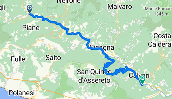 Frazione Ferriere 27/A, Ferriere to Corso Europa 110, San Colombano Certenoli