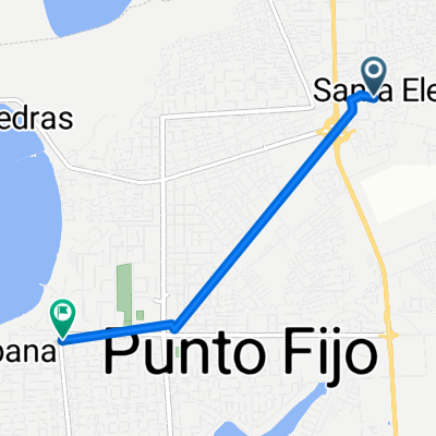 Ruta a Calle Paez, Punto Fijo