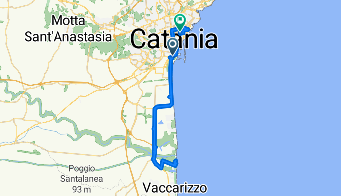 Da Via Domenico Tempio 66, Catania a Via Francesco Crispi 208, Catania