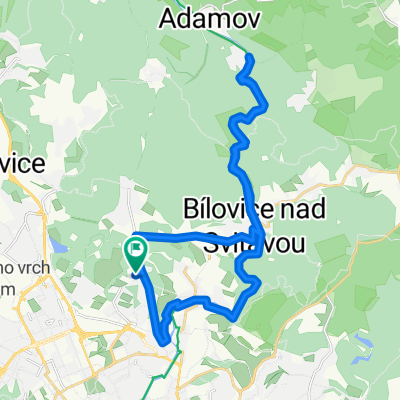 Lehká projížďka Brno Lesná, Bílovice, Adamov, Bílovice, Obřany, Brno Lesná