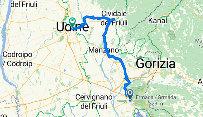 Kriegerdenkmal - Udine über Cividale
