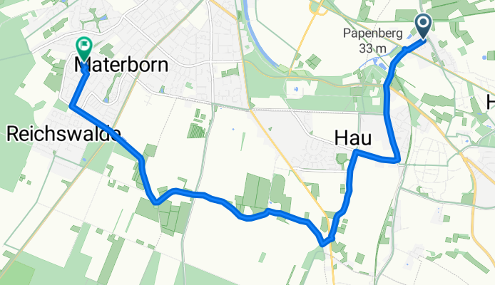 Kastellstraße 2, Bedburg-Hau nach Holthuysstraße 10, Kleve