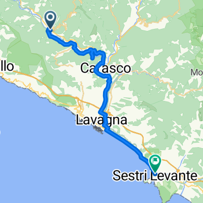 Via Domenico Cuneo 258–262, Calvari nach Piazza Italia 4, Sestri Levante