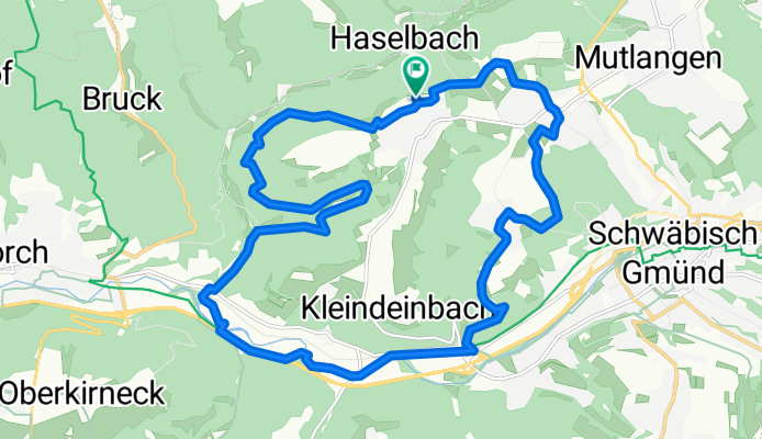 Deinbach-Haselbach-Lorch-Gmünd-Wustenriet-Waldau-Deinbach