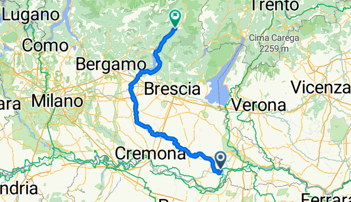 Strada Provinciale 57, Viadana to Strada Statale 42, Esine