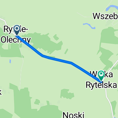 Wólka Rytelska do Rytele Olechny