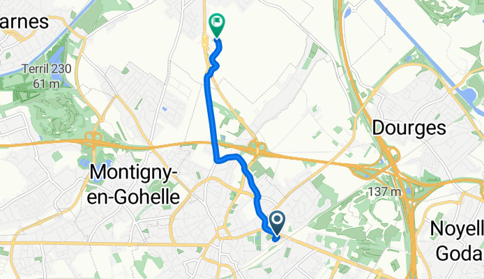 Itinéraire à partir de 213 Résidence Arthur Rimbaud, Hénin-Beaumont