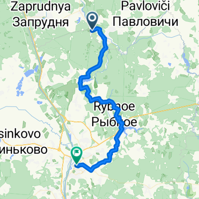 От улица Дачная 2Б, Вербилки до улица Загорская 34, Дмитров