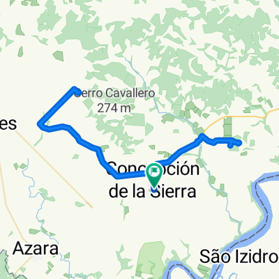 De Doctor Eduardo Gimenez, Concepción de la Sierra a Doctor Eduardo Gimenez, Concepción de la Sierra