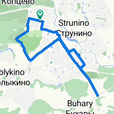 От улица Ленина, 21, Струнино до улица Ленина, 21, Струнино