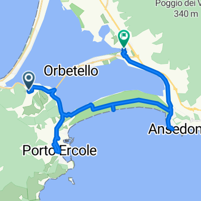 Da Monte Argentario a Orbetello Stazione Fs, Orbetello Scalo