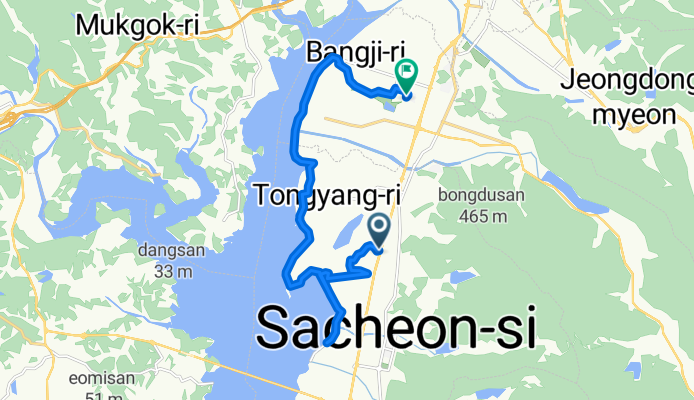용현면 ３５９−１, 사천시 to 사남면 산28-28, 사천시