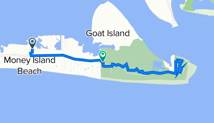 Route to 2042–2096 E Fort Macon Rd, Atlantic Beach