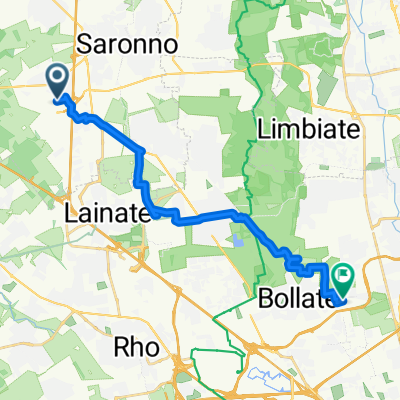 Da Via Alessandro Manzoni 125b, Uboldo a Via Ciro Menotti 15, Bollate
