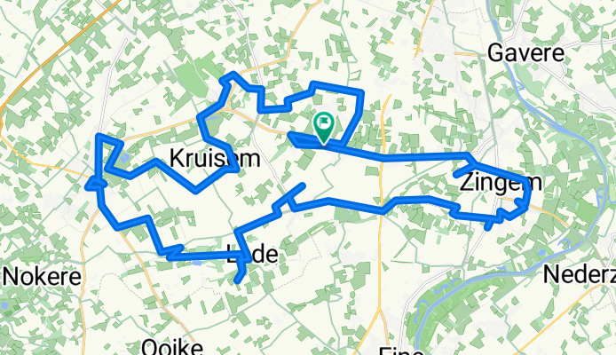 "Langs Kruisemse wegen genieten van kunst" - Kunst-Fietsroute gecomb startpl Ouwegem TUWZ