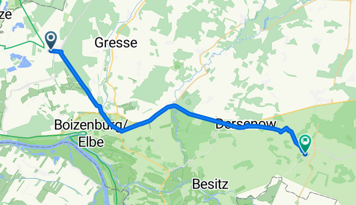 Zweedorfer Straße 27, Schwanheide nach Neuhauser Straße 6, Brahlstorf