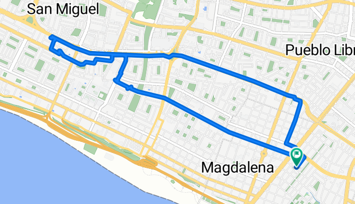 De Jirón Daniel Carrión 510, Magdalena del Mar a Jirón Daniel Carrión 510, Magdalena del Mar