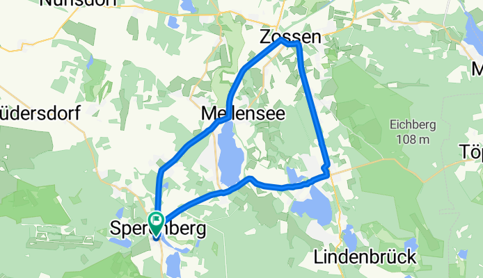Goethestraße 6, Am Mellensee nach Goethestraße 6, Am Mellensee