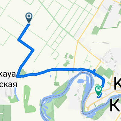 Маршрут в улица Думенко 4, Краснодар