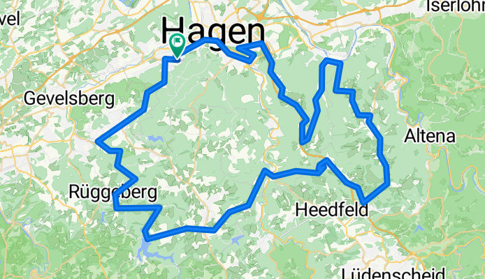 Nebenstraßen mit kl. Bergen (grüne Hölle) 2.0