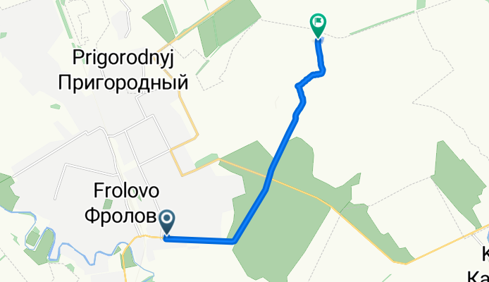 маршрут с улица Фрунзе 33, Фролово